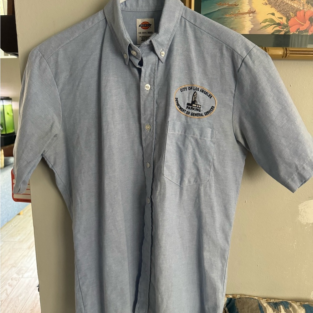 City of Los Angeles Parking Service button down shirt